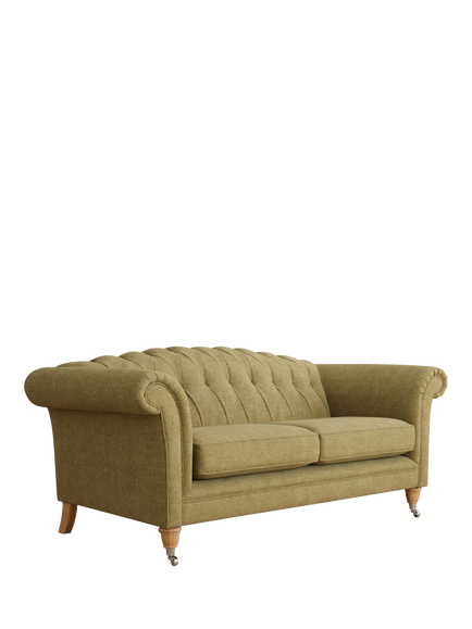 Laura Ashley Gloucester Large 3 Seater Sofa, Oak Leg, Orla Gold