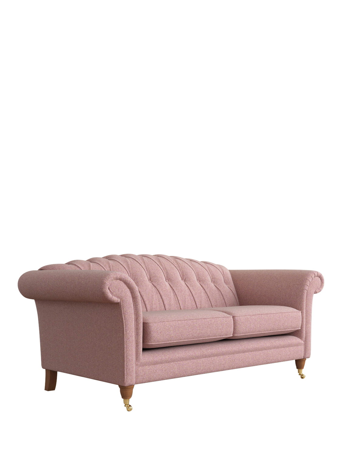 Gloucester Range, Laura Ashley Gloucester Large 3 Seater Sofa, Teak Leg, Anneliese Grape Purple