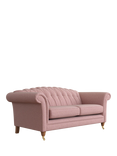 Laura Ashley Gloucester Large 3 Seater Sofa, Teak Leg, Anneliese Grape Purple