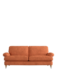 Laura Ashley Beaumaris Large 3 Seater Sofa, Oak Leg, Bainton Terracotta