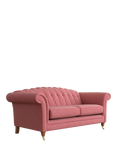 Laura Ashley Gloucester Large 3 Seater Sofa, Teak Leg, Anneliese Rosewood Red