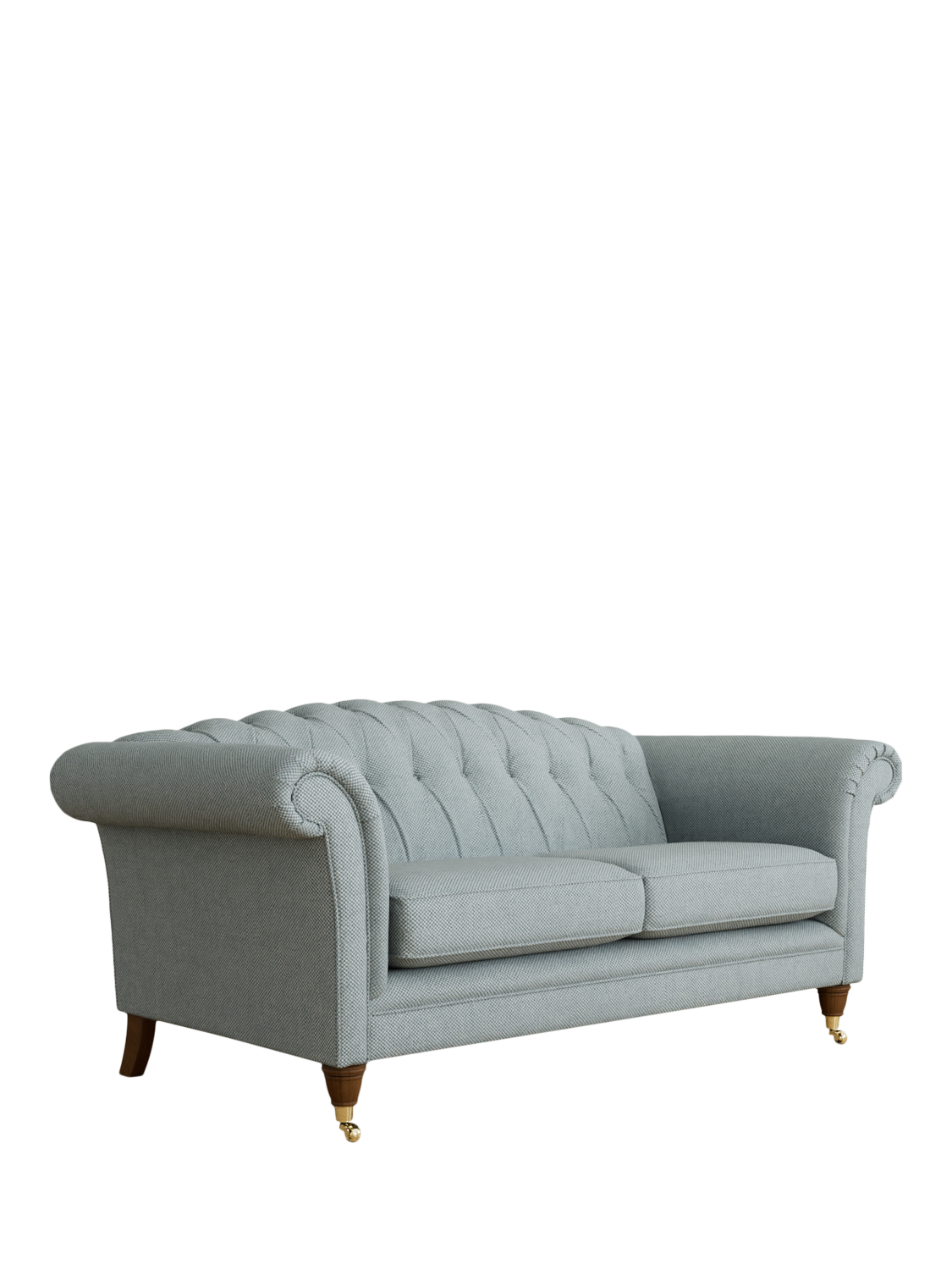 Gloucester Range, Laura Ashley Gloucester Large 3 Seater Sofa, Teak Leg, Anneliese Seaspray