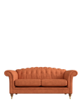 Laura Ashley Gloucester Large 3 Seater Sofa, Teak Leg, Bainton Terracotta