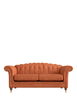 Laura Ashley Gloucester Large 3 Seater Sofa, Teak Leg, Bainton Terracotta
