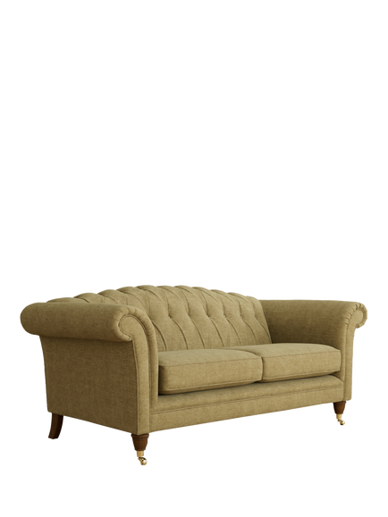 Laura Ashley Gloucester Large 3 Seater Sofa, Teak Leg, Orla Gold