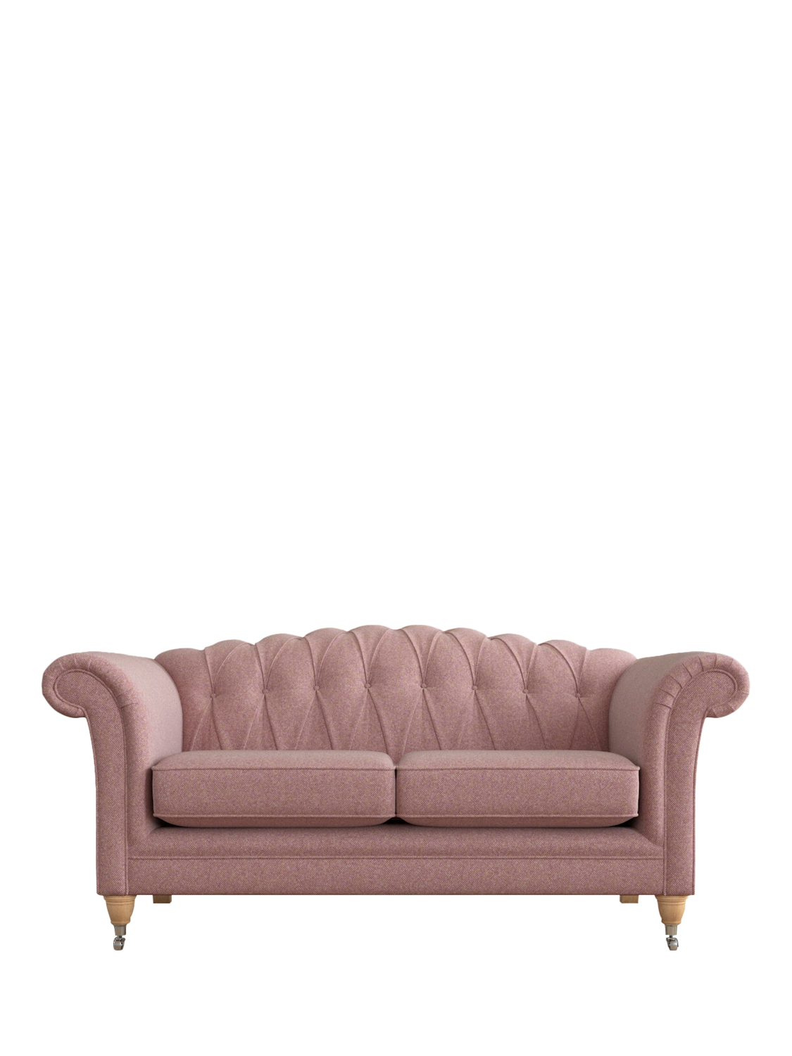 Gloucester Range, Laura Ashley Gloucester Medium 2 Seater Sofa, Oak Leg, Anneliese Grape Purple
