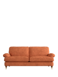 Laura Ashley Beaumaris Large 3 Seater Sofa, Teak Leg, Bainton Terracotta