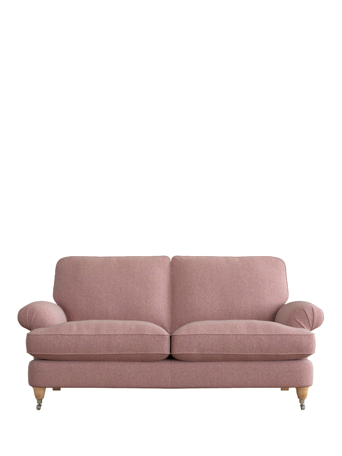 Beaumaris Range, Laura Ashley Beaumaris Medium 2 Seater Sofa, Oak Leg, Anneliese Grape Purple