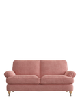 Laura Ashley Beaumaris Medium 2 Seater Sofa, Oak Leg, Bainton Old Rose Pnk