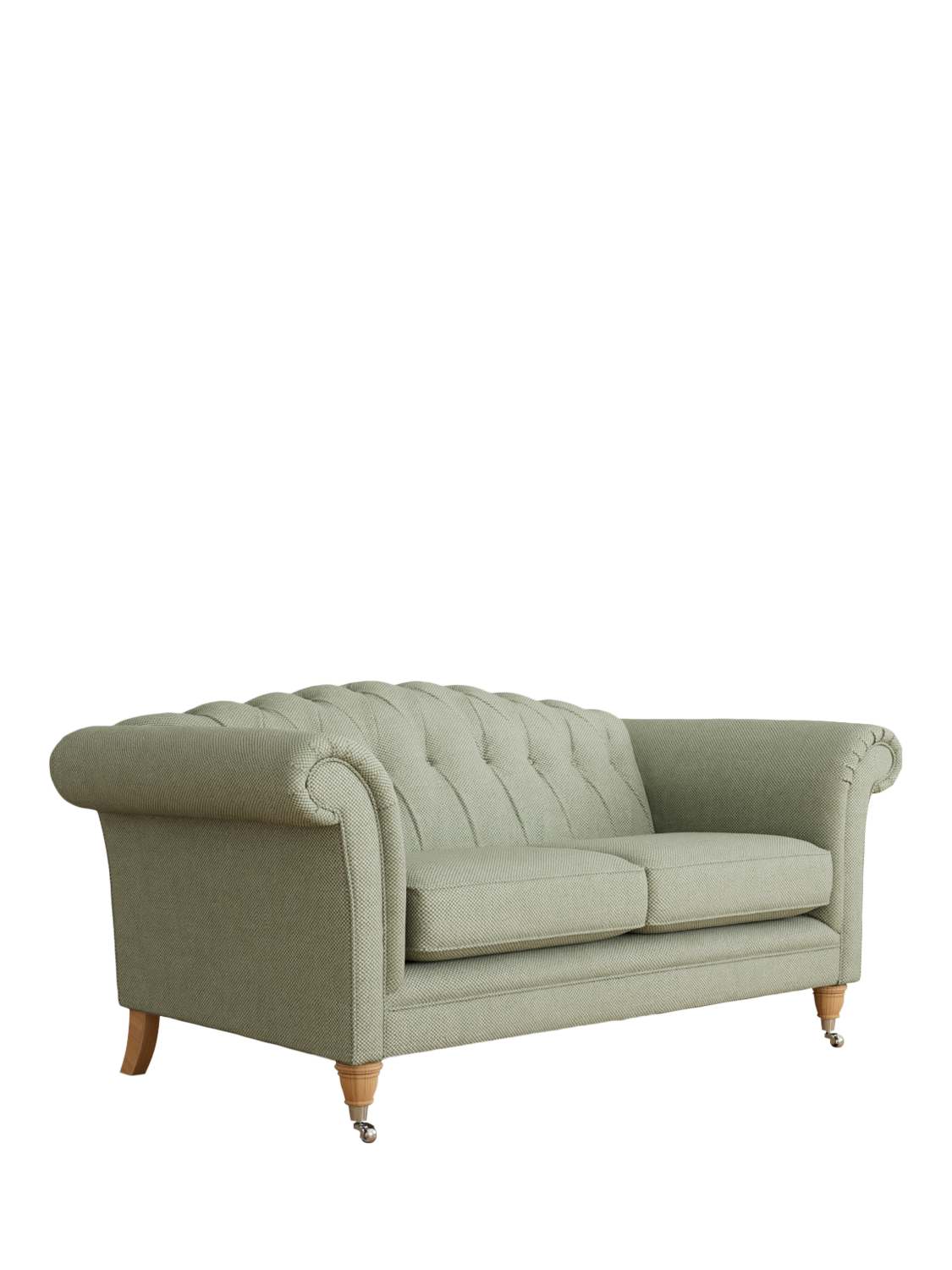 Gloucester Range, Laura Ashley Gloucester Medium 2 Seater Sofa, Oak Leg, Anneliese Sage