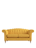 Laura Ashley Gloucester Medium 2 Seater Sofa, Oak Leg, Bainton Ochre Yellow