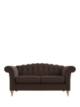 Laura Ashley Gloucester Medium 2 Seater Sofa, Oak Leg, Harley Chestnut Brown