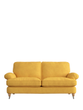 Laura Ashley Beaumaris Medium 2 Seater Sofa, Oak Leg, Bainton Ochre Yellow