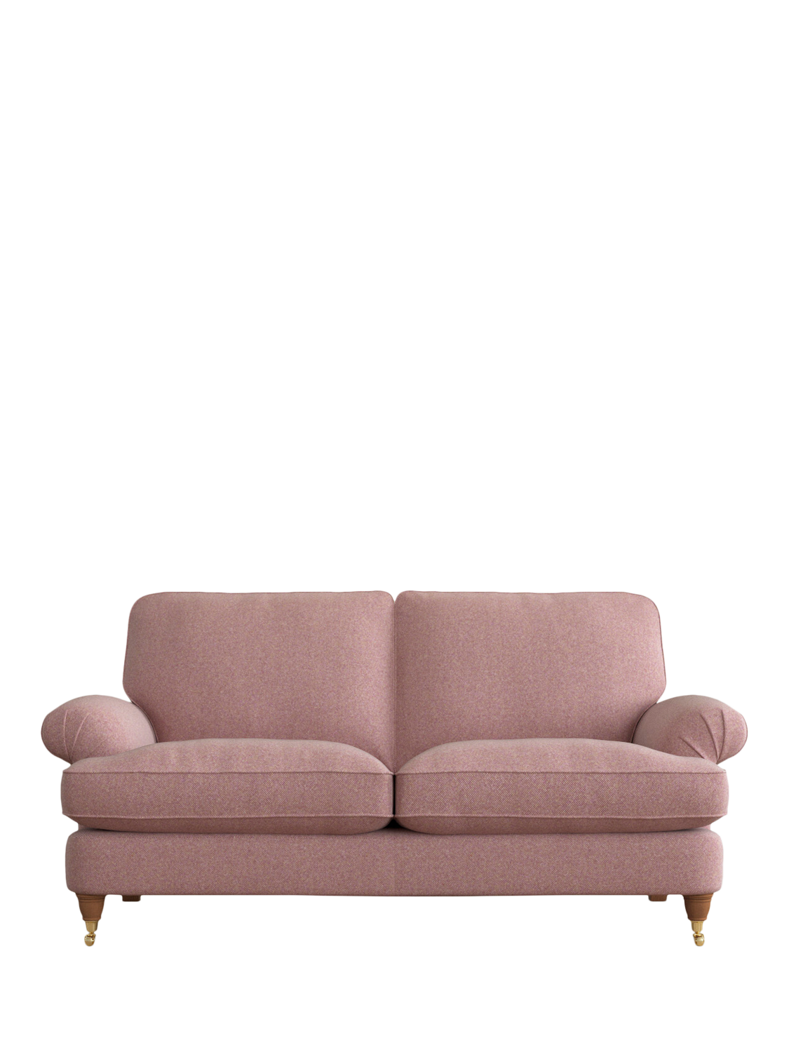 Beaumaris Range, Laura Ashley Beaumaris Medium 2 Seater Sofa, Teak Leg, Anneliese Grape Purple