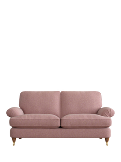 Laura Ashley Beaumaris Medium 2 Seater Sofa, Teak Leg, Anneliese Grape Purple