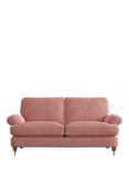 Laura Ashley Beaumaris Medium 2 Seater Sofa, Teak Leg, Bainton Old Rose Pnk