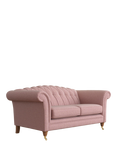 Laura Ashley Gloucester Medium 2 Seater Sofa, Teak Leg, Anneliese Grape Purple