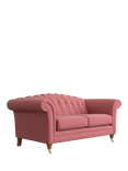 Laura Ashley Gloucester Medium 2 Seater Sofa, Teak Leg, Anneliese Rosewood Red