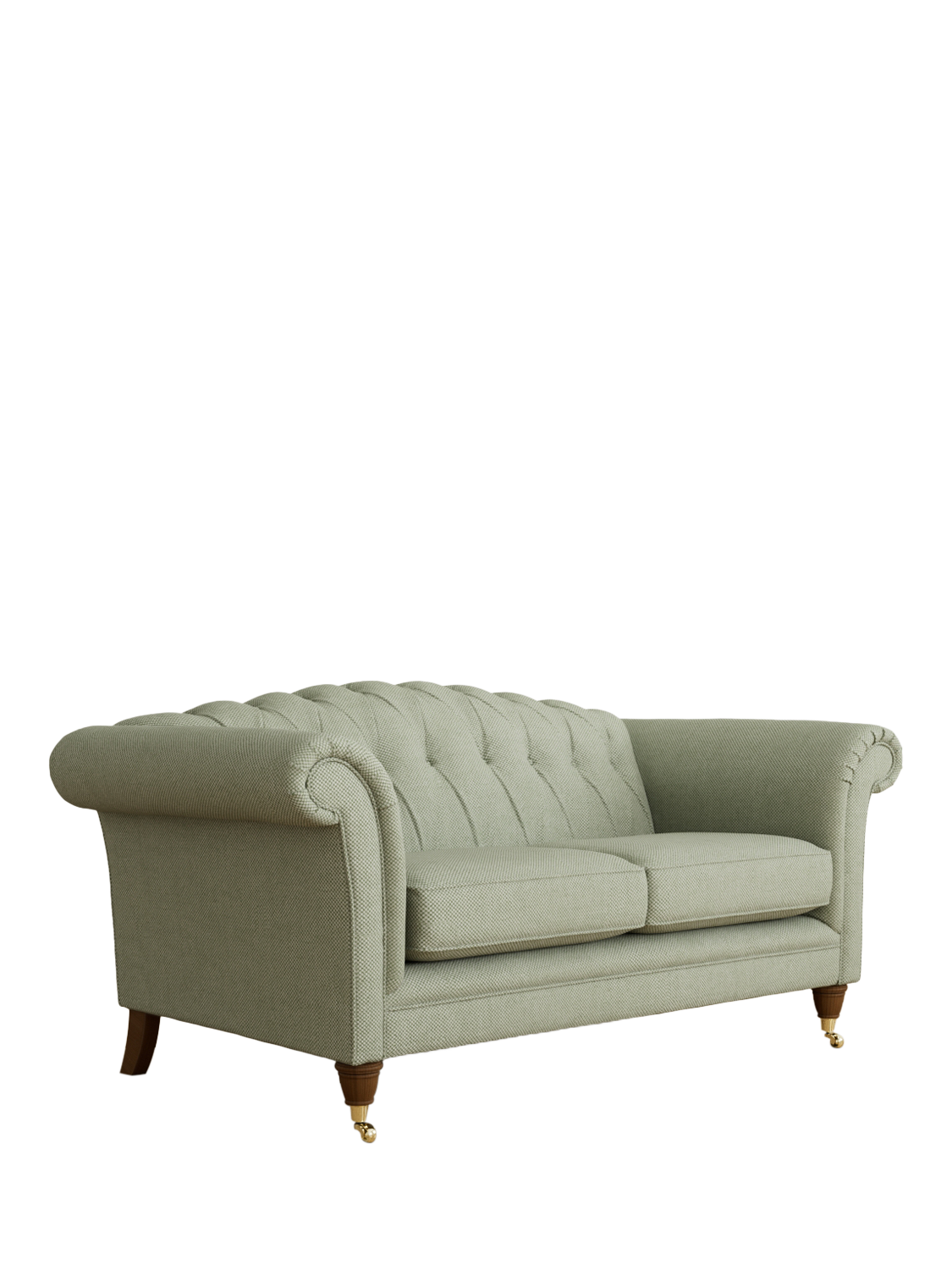 Gloucester Range, Laura Ashley Gloucester Medium 2 Seater Sofa, Teak Leg, Anneliese Sage