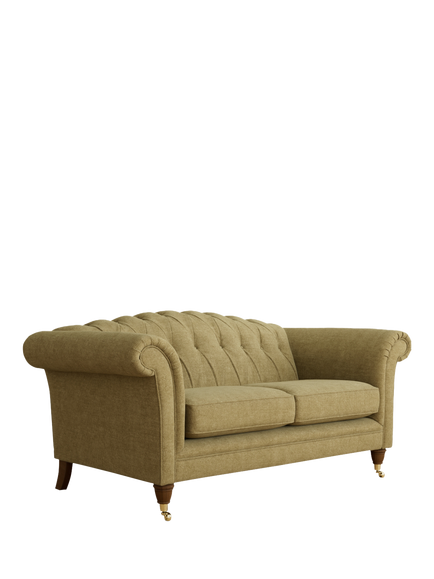 Laura Ashley Gloucester Medium 2 Seater Sofa, Teak Leg, Orla Gold