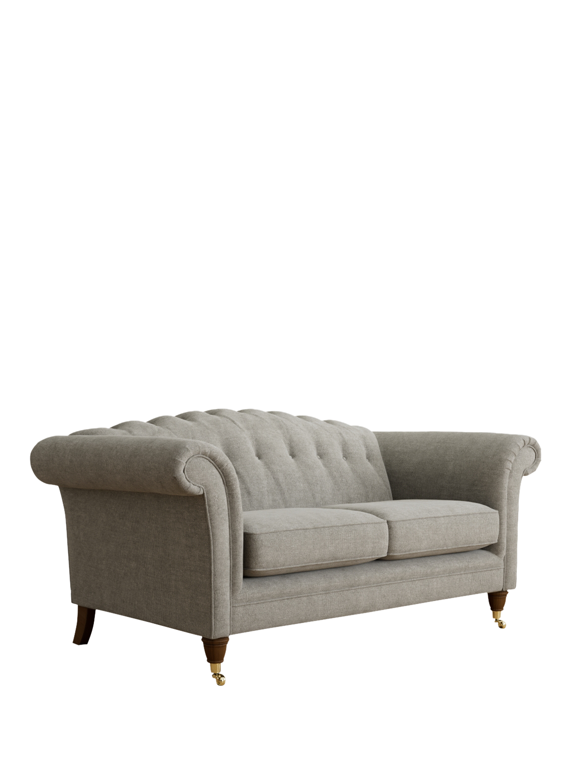 Gloucester Range, Laura Ashley Gloucester Medium 2 Seater Sofa, Teak Leg, Orla Pale Steel