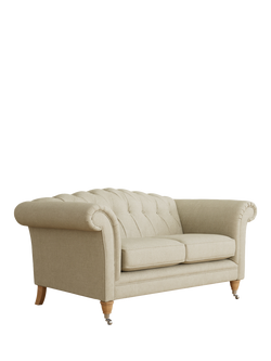 Laura Ashley Gloucester Small 2 Seater Sofa, Oak Leg, Anneliese Natural