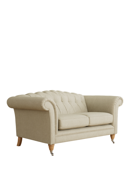 Laura Ashley Gloucester Small 2 Seater Sofa, Oak Leg, Anneliese Natural