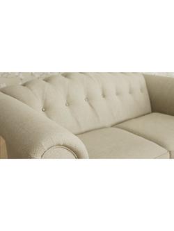 Laura Ashley Gloucester Small 2 Seater Sofa, Oak Leg - view 2, Anneliese Natural