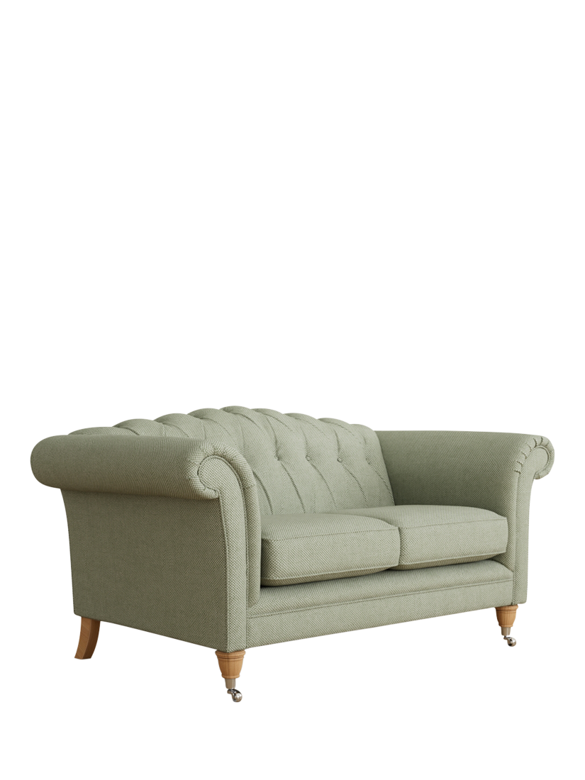 Gloucester Range, Laura Ashley Gloucester Small 2 Seater Sofa, Oak Leg, Anneliese Sage