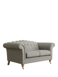 Laura Ashley Gloucester Small 2 Seater Sofa, Oak Leg, Anneliese Steel