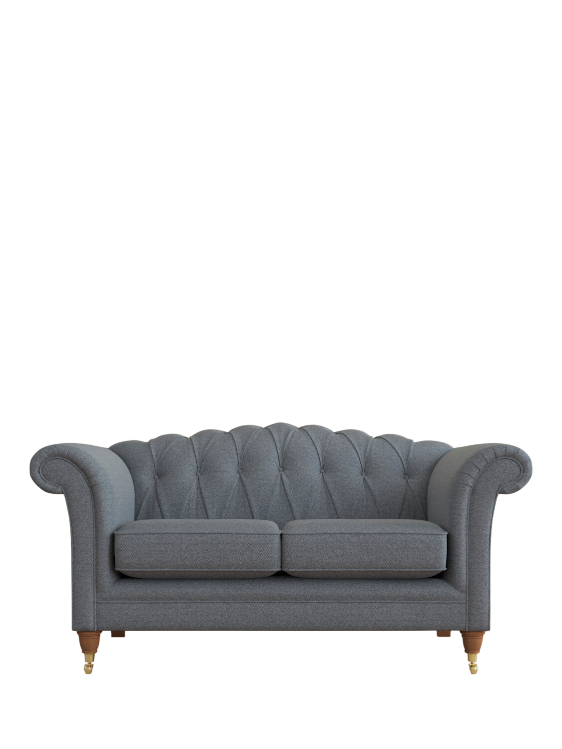 Gloucester Range, Laura Ashley Gloucester Small 2 Seater Sofa, Teak Leg, Anneliese Midnight Blue