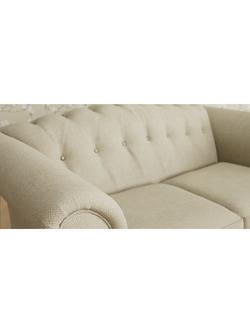 Laura Ashley Gloucester Small 2 Seater Sofa, Teak Leg - view 2, Anneliese Natural