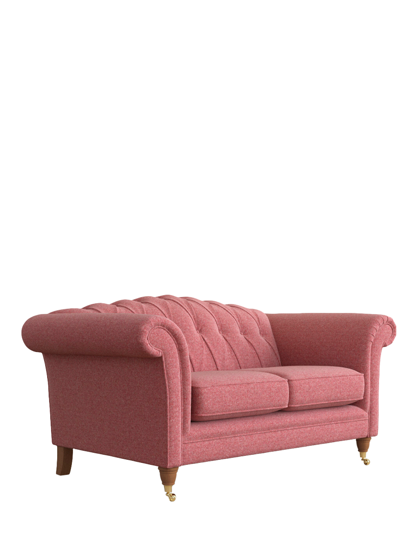 Gloucester Range, Laura Ashley Gloucester Small 2 Seater Sofa, Teak Leg, Anneliese Rosewood Red