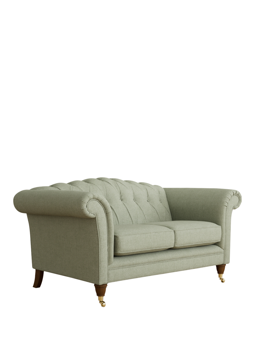 Gloucester Range, Laura Ashley Gloucester Small 2 Seater Sofa, Teak Leg, Anneliese Sage