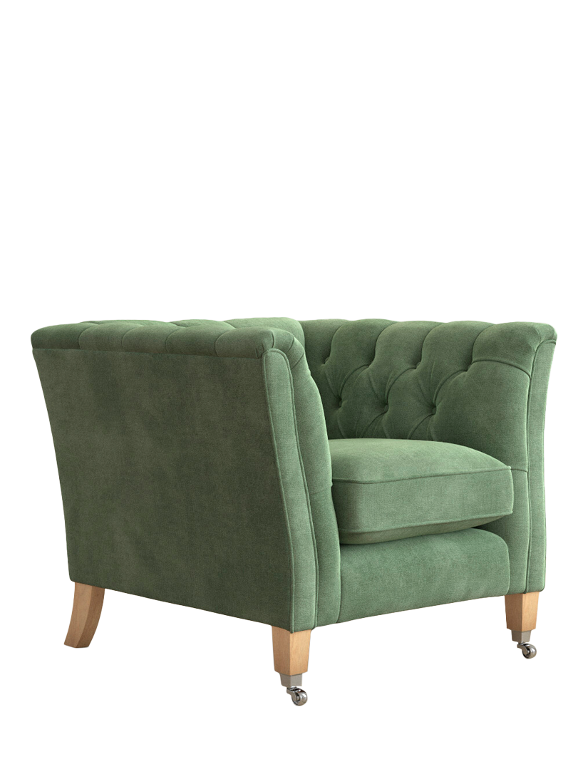 Chatsworth Range, Laura Ashley Chatsworth Armchair, Oak Leg, Orla Fresh Green