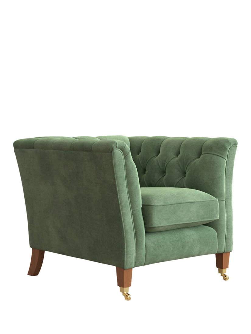 Chatsworth Range, Laura Ashley Chatsworth Armchair, Teak Leg, Orla Fresh Green