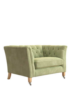 Laura Ashley Chatsworth Snuggler, Oak Leg, Orla Pale Hedgerow Green