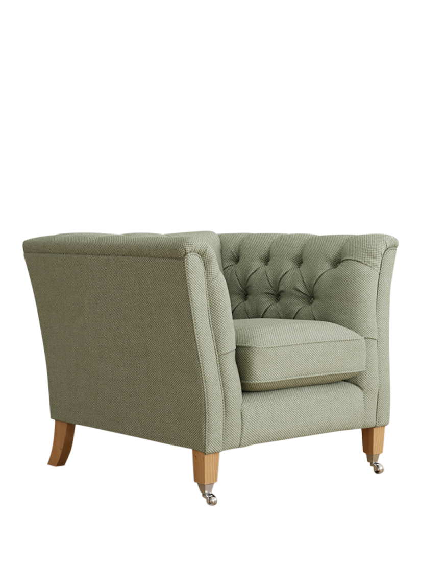 Chatsworth Range, Laura Ashley Chatsworth Armchair, Oak Leg, Anneliese Sage