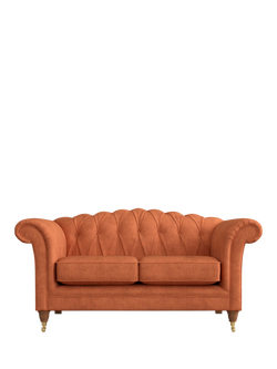 Laura Ashley Gloucester Small 2 Seater Sofa, Teak Leg, Bainton Terracotta