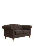 Laura Ashley Gloucester Small 2 Seater Sofa, Teak Leg, Harley Chestnut Brown