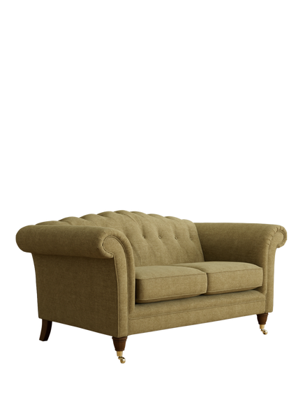 Laura Ashley Gloucester Small 2 Seater Sofa, Teak Leg, Orla Gold