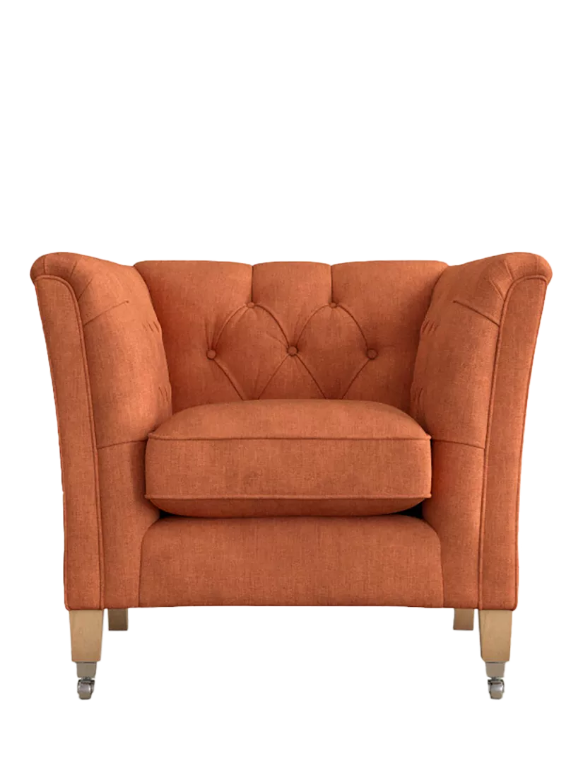Laura Ashley Chatsworth Armchair, Oak Leg
