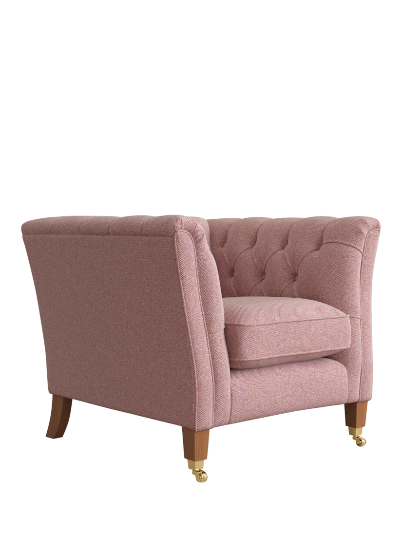 Chatsworth Range, Laura Ashley Chatsworth Armchair, Teak Leg, Anneliese Grape Purple