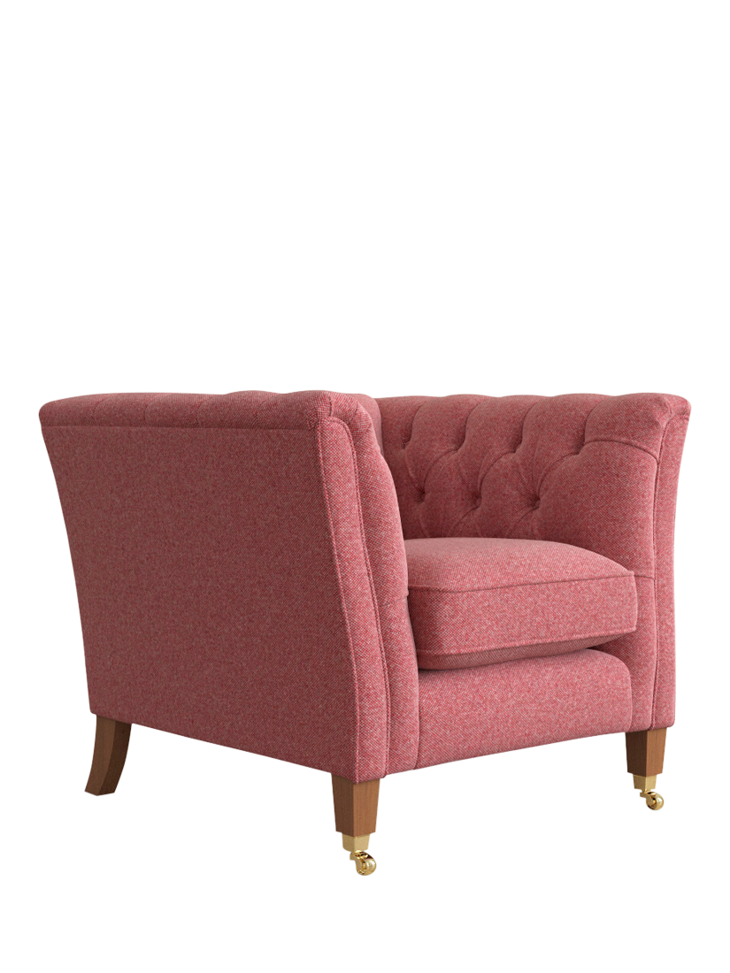 Chatsworth Range, Laura Ashley Chatsworth Armchair, Teak Leg, Anneliese Rosewood Red