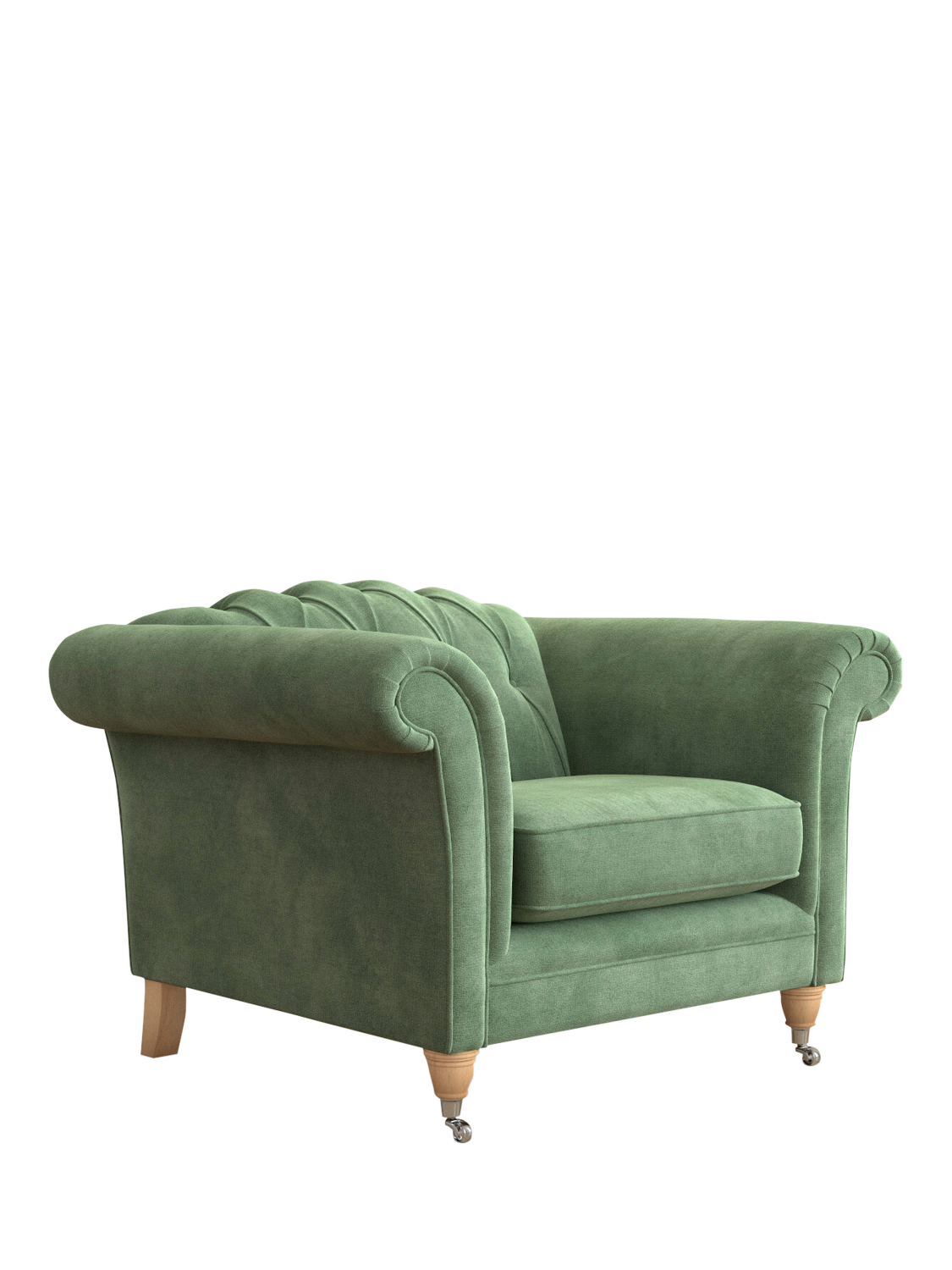 Gloucester Range, Laura Ashley Gloucester Armchair, Oak Leg, Orla Fresh Green
