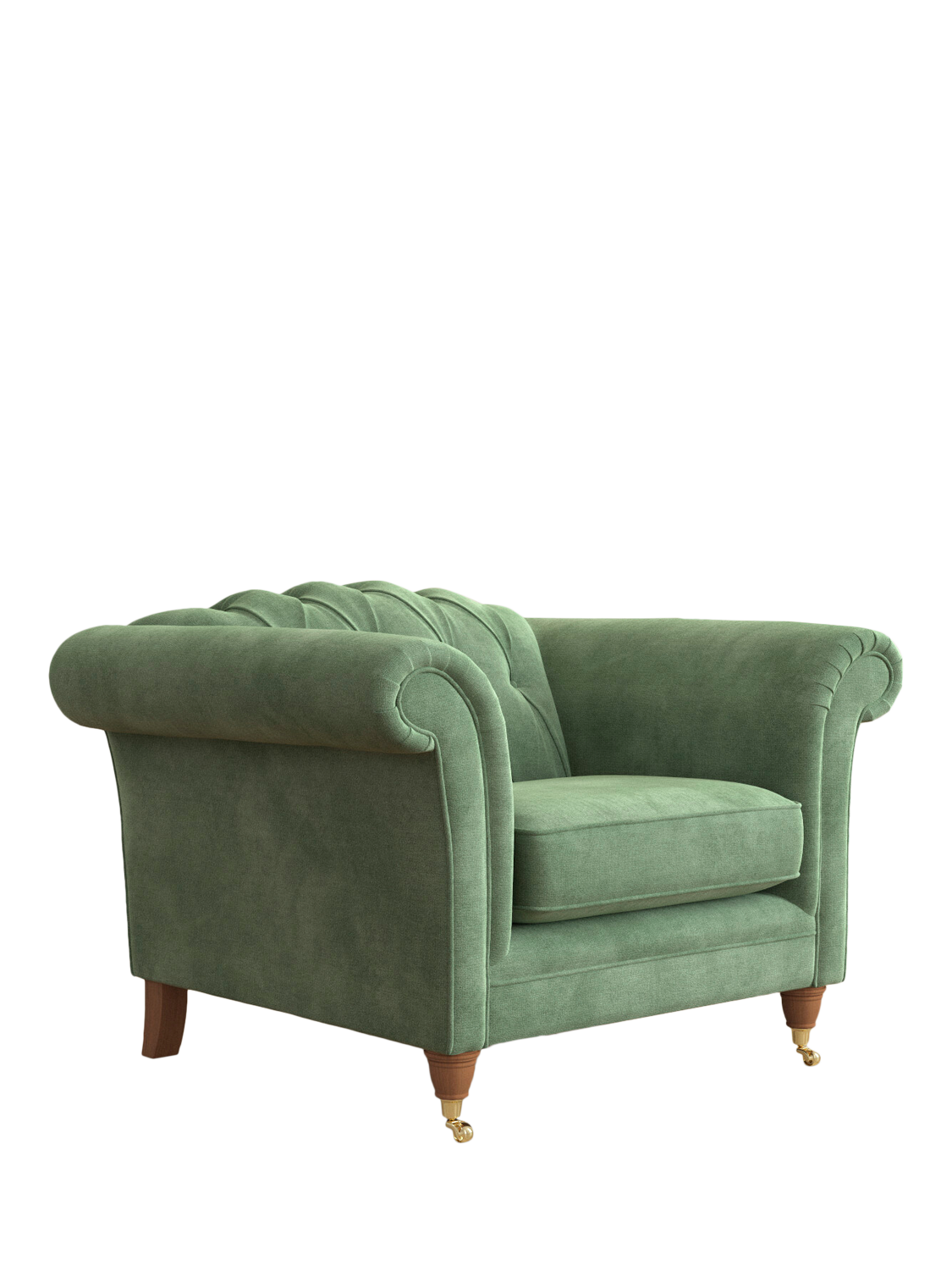 Gloucester Range, Laura Ashley Gloucester Armchair, Teak Leg, Orla Fresh Green