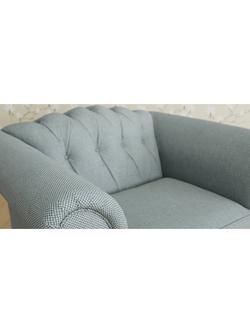 Laura Ashley Gloucester Armchair, Oak Leg - view 2, Anneliese Seaspray