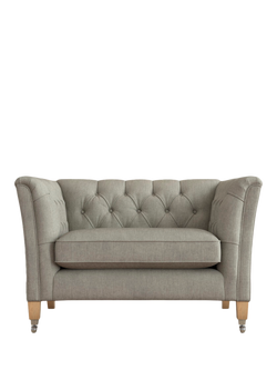 Laura Ashley Chatsworth Snuggler, Oak Leg, Bainton Pale Steel