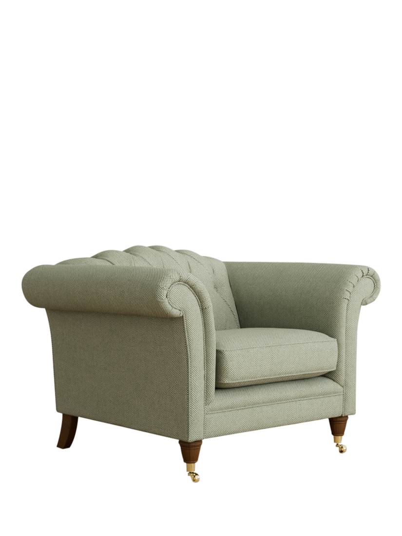 Gloucester Range, Laura Ashley Gloucester Armchair, Teak Leg, Anneliese Sage