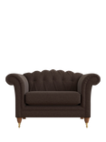 Laura Ashley Gloucester Armchair, Teak Leg, Harley Chestnut Brown